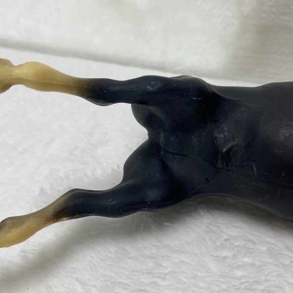 VTG Breyer Bucking‎ Bronco Model #190 Horse Black Stallion Cowboy Cowgirl Rodeo - Picture 8 of 14